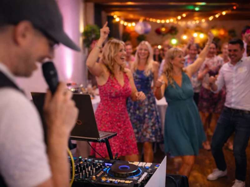 Volle Tanzfläche bei Geburtstagsparty mit DJ Rico Cinsano in Dachau