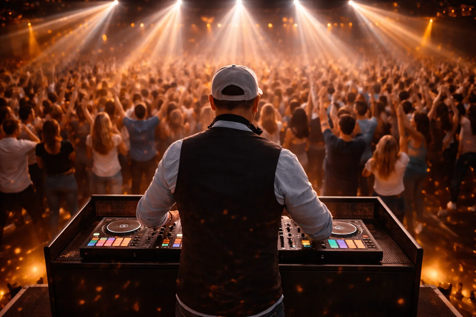 Event DJ bei einer Abendveranstaltung