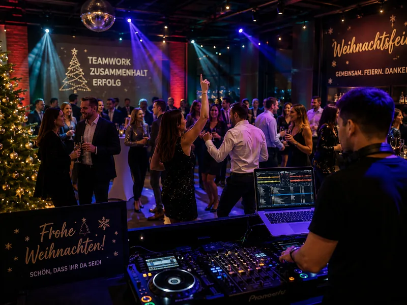 Weihnachtsfeier mit DJ für Firmenfeier