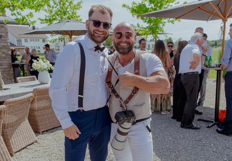 René Cerny bei der Arbeit als Hochzeitsfotograf