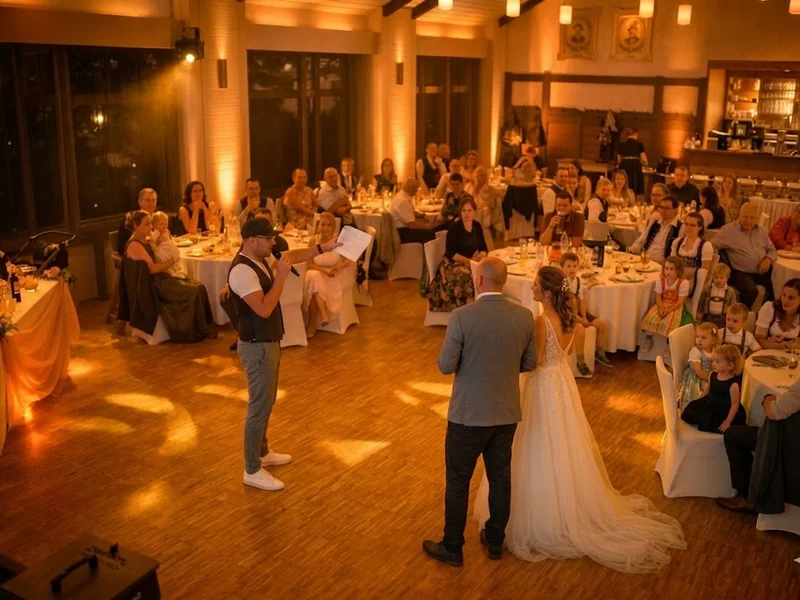Hochzeitspaar tanzt mit DJ Rico Cinsano in Schwabmünchen